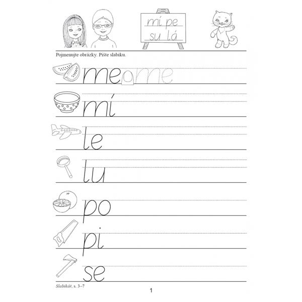 Písanka s kocourem Samem 2 - nevázané písmo