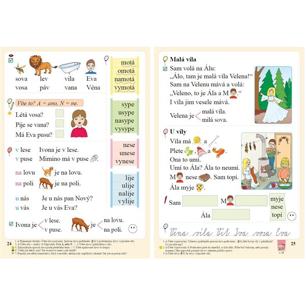 Slabikář s kocourem Samem (Čtení s porozuměním) tvrdá vazba