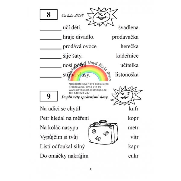 Putování se sluníčkem - pracovní sešit
