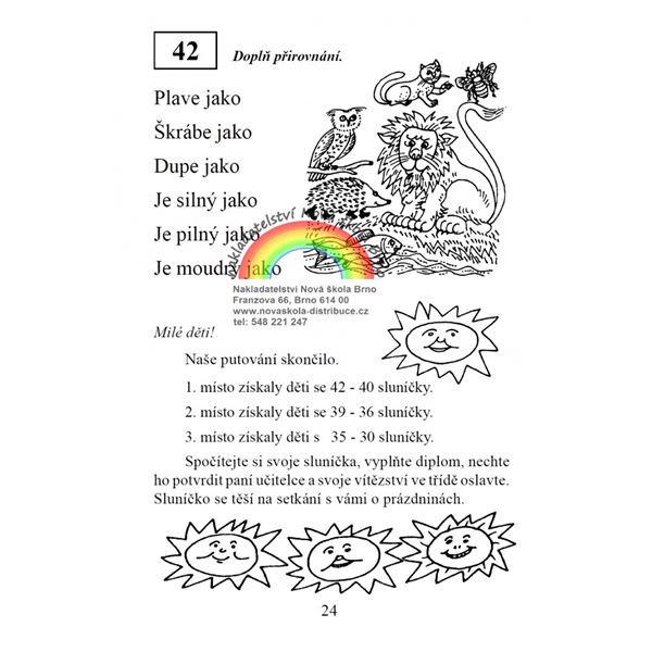 Putování se sluníčkem - pracovní sešit