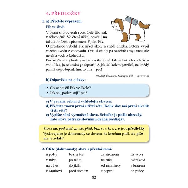 Český jazyk 2 - učebnice, Čtení s porozuměním