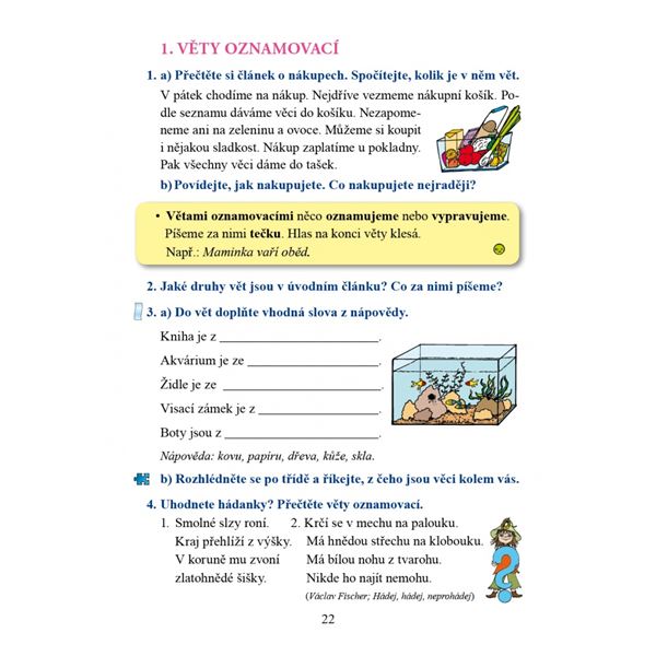 Český jazyk 2 - učebnice, Čtení s porozuměním