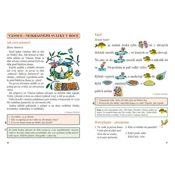 Čítanka 2, Čtení s porozuměním