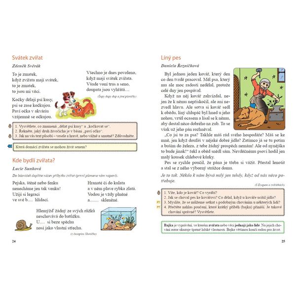 Čítanka 2, Čtení s porozuměním