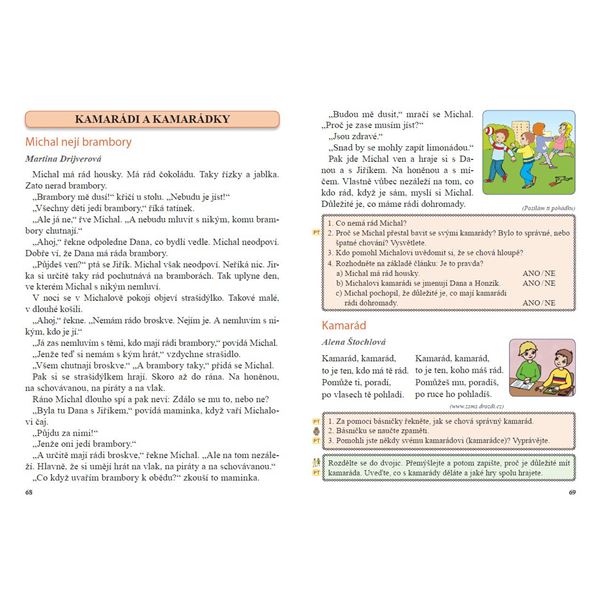 Čítanka 2, Čtení s porozuměním