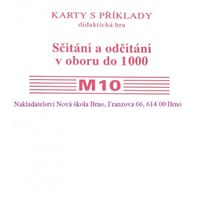 Sada kartiček M10 - Sčítání a odčítání v oboru do 1000