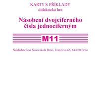 Sada kartiček M11 - Násobení dvojciferného čísla jednociferným