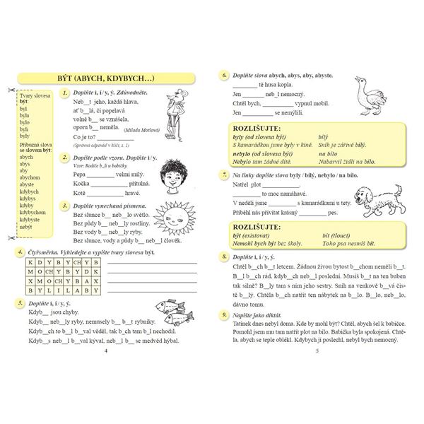 Vyjmenovaná slova nově - pracovní sešit