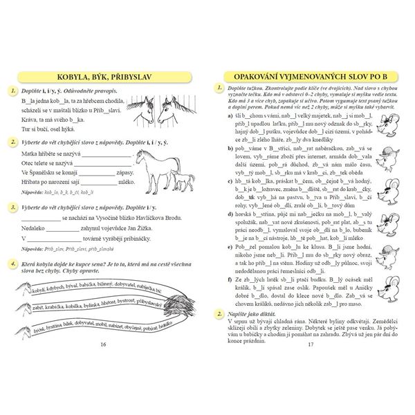 Vyjmenovaná slova nově - pracovní sešit