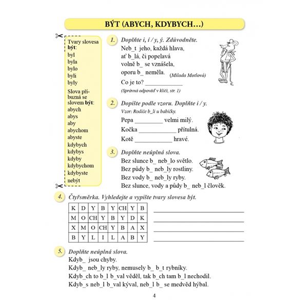 Vyjmenovaná slova nově - pracovní sešit