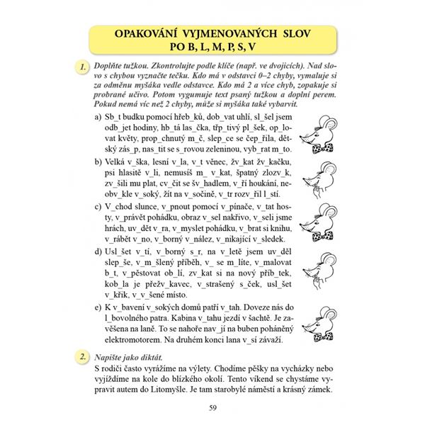 Vyjmenovaná slova nově - pracovní sešit
