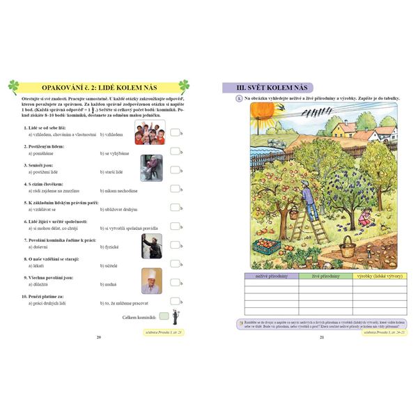 Prvouka 3 - Pracovní sešit, Čtení s porozuměním 