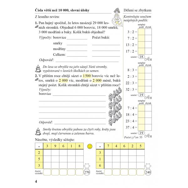 Zajímavé počítání 2. díl - Pracovní sešit pro 4. ročník