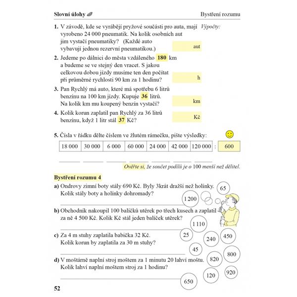 Zajímavé počítání 2. díl - Pracovní sešit pro 4. ročník