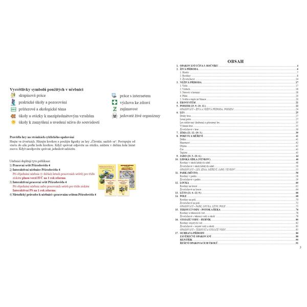 Přírodověda 4 - učebnice, Čtení s porozuměním