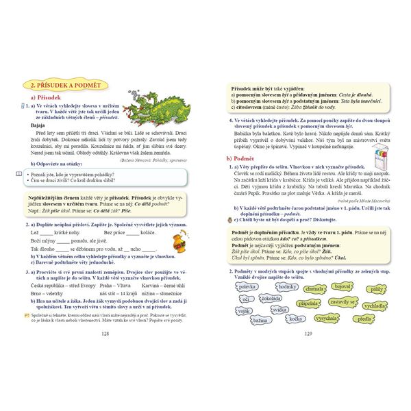 Český jazyk 4 - učebnice, Čtení s porozuměním