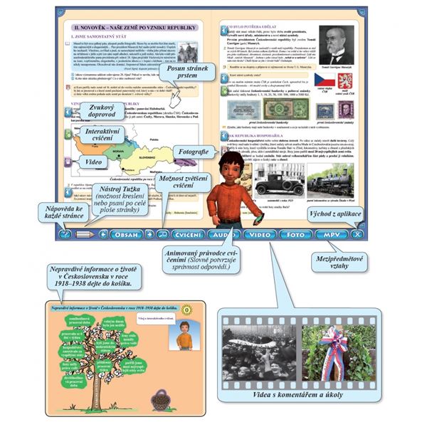 Interaktivní učebnice VLASTIVĚDA 5 - DĚJEPIS s Vlastíkem (pětiletá)