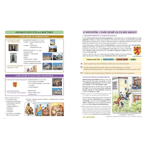 Vlastivěda 5 - Od začátku novověku po současnost - učebnice, Čtení s porozuměním