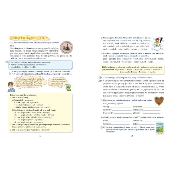 Český jazyk 5 - učebnice, Čtení s porozuměním