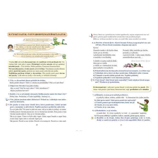 Český jazyk 5 - učebnice, Čtení s porozuměním