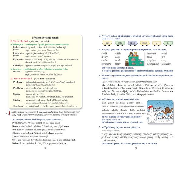 Český jazyk 5 - učebnice, Čtení s porozuměním