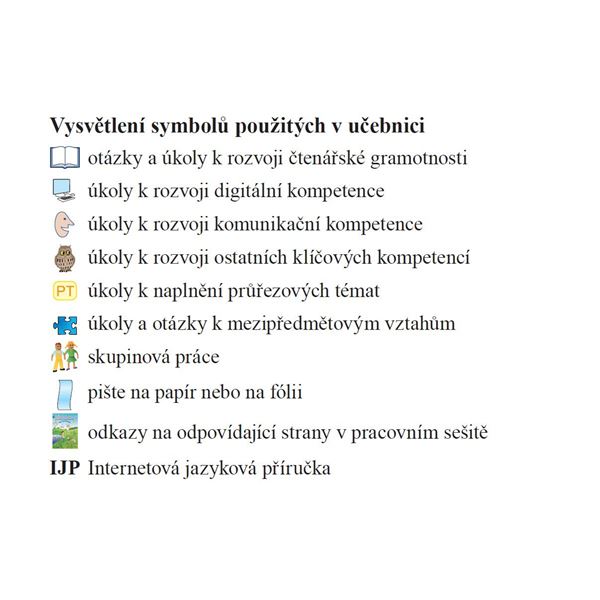 Český jazyk 5 - učebnice, Čtení s porozuměním