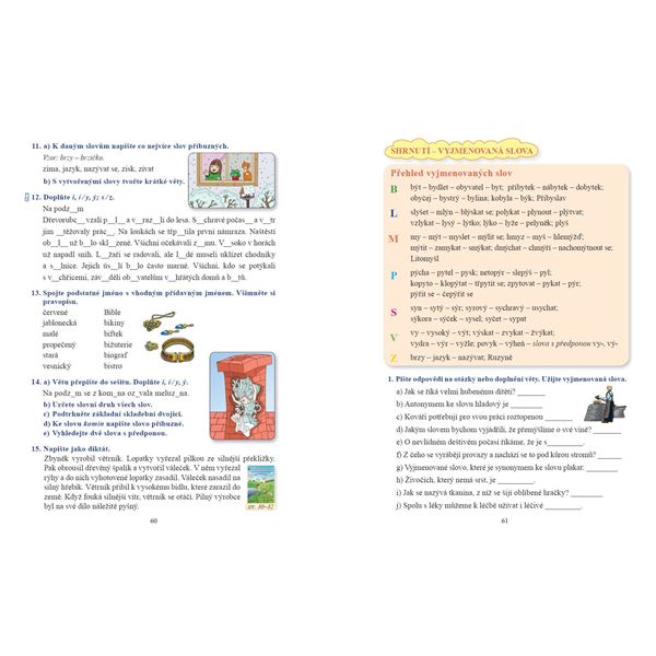 Český jazyk 5 - učebnice, Čtení s porozuměním