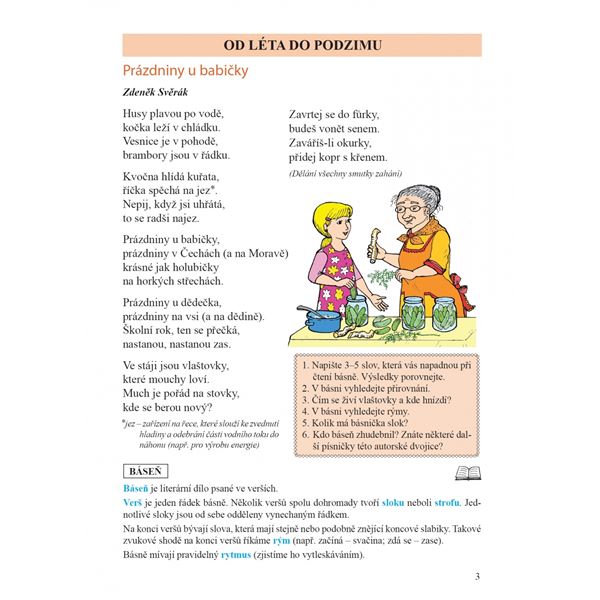Čítanka 5 (Duhová řada), Čtení s porozuměním
