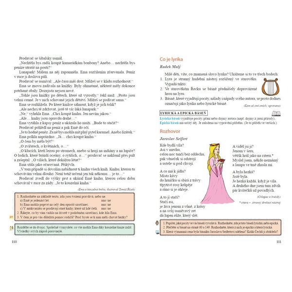 Čítanka 5 (Duhová řada), Čtení s porozuměním