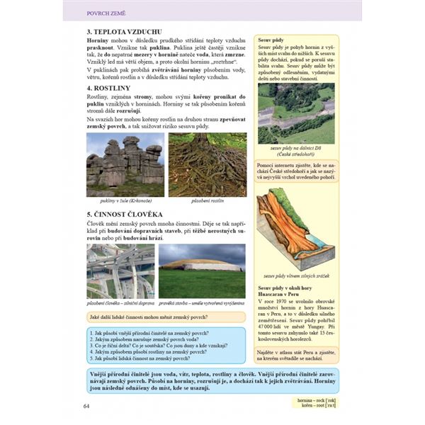 Zeměpis 6 - Planeta Země - učebnice, Čtení s porozuměním