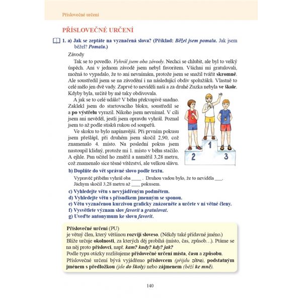 Český jazyk 6 - učebnice, Čtení s porozuměním