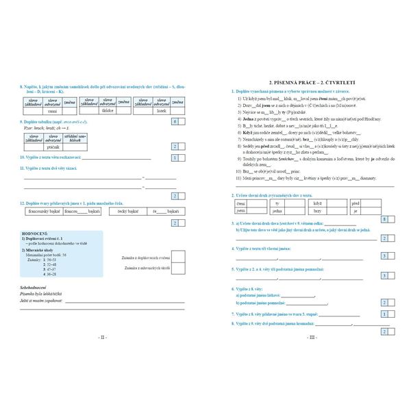 Procvičujeme češtinu v 6. ročníku - pracovní sešit, Čtení s porozuměním