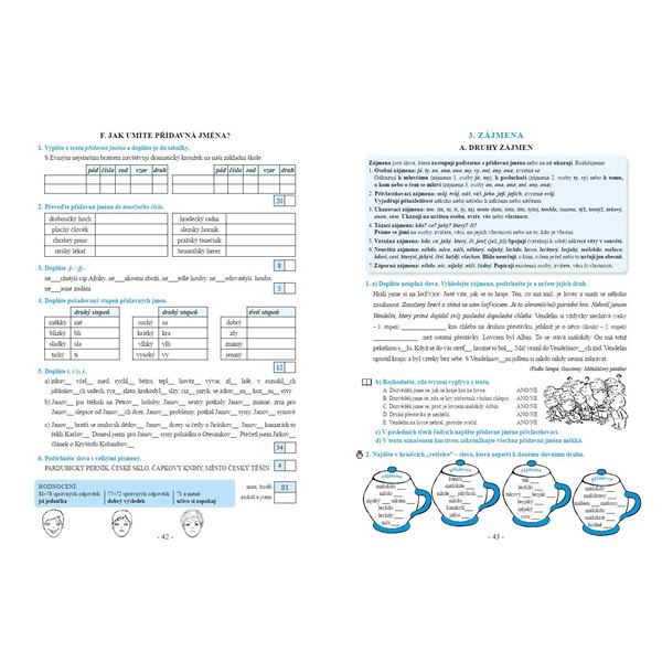 Procvičujeme češtinu v 6. ročníku - pracovní sešit, Čtení s porozuměním
