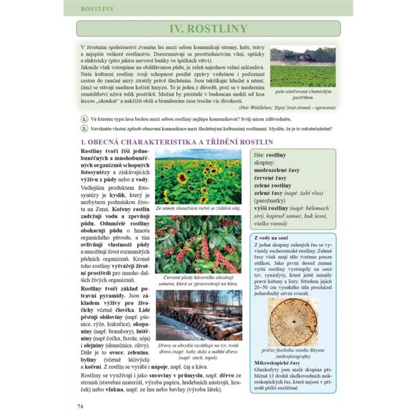 Přírodopis 7 - Zoologie a botanika - učebnice, Čtení s porozuměním