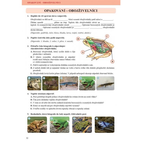 Přírodopis 7 - Zoologie a botanika - učebnice, Čtení s porozuměním