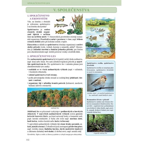 Přírodopis 7 - Zoologie a botanika - učebnice, Čtení s porozuměním