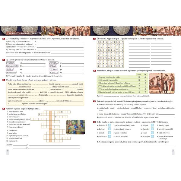 Dějepis 7 - pracovní sešit, Čtení s porozuměním