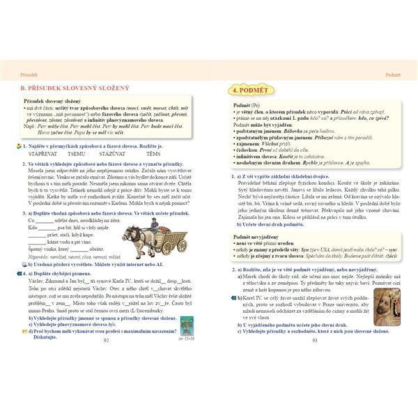 Český jazyk 7 – učebnice, Čtení s porozuměním