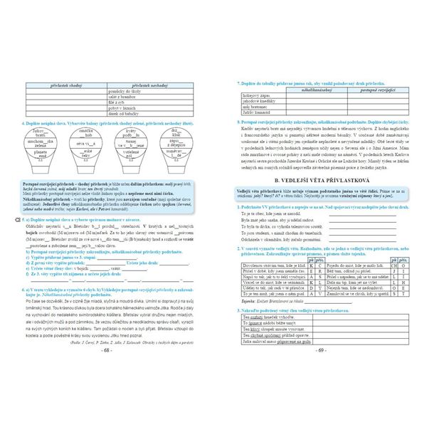 Procvičujeme češtinu v 7. ročníku - pracovní sešit, Čtení s porozuměním