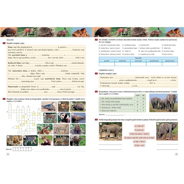 Přírodopis 8 - Savci a člověk - pracovní sešit, Čtení s porozuměním