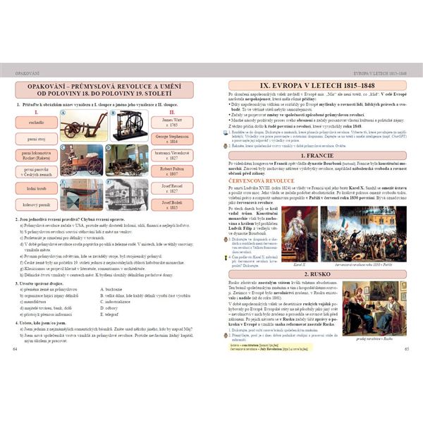 Dějepis 8 - Novověk, Čtení s porozuměním - učebnice