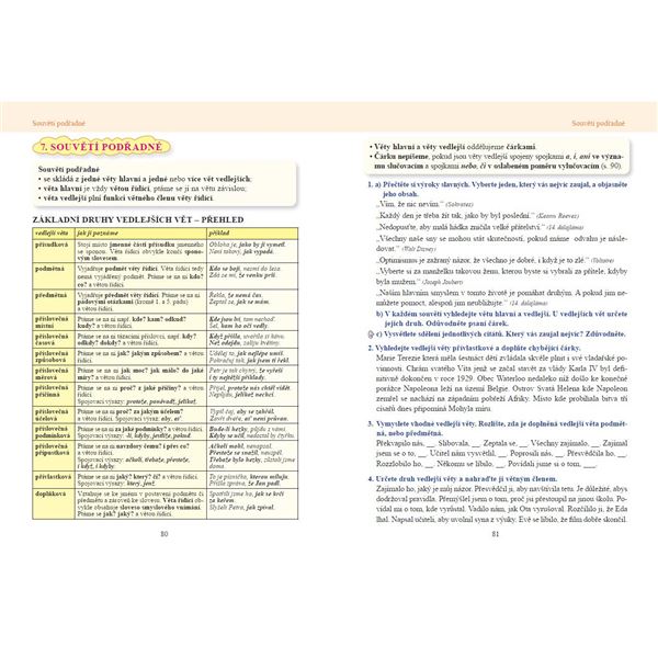 Český jazyk 8 – učebnice, Čtení s porozuměním