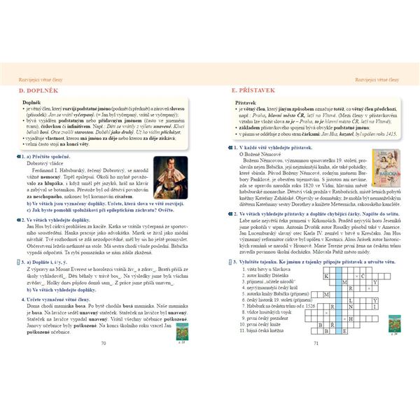 Český jazyk 8 – učebnice, Čtení s porozuměním