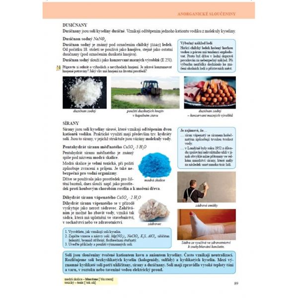 Chemie 8 - Úvod do obecné a anorganické chemie, Čtení s porozuměním - učebnice