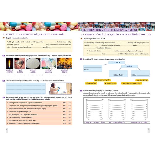 Chemie 8 - Úvod do obecné a anorganické chemie, pracovní sešit, Čtení s porozuměním