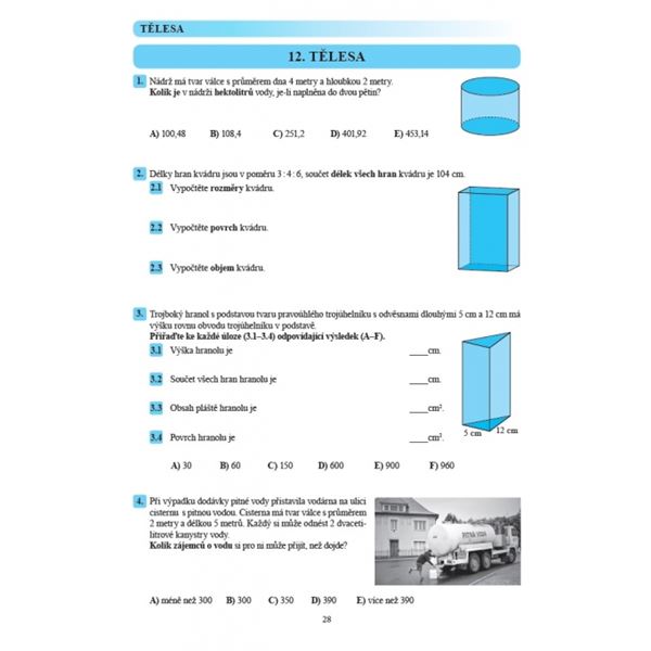 Matematika - příprava na příjmací zkoušky na SŠ