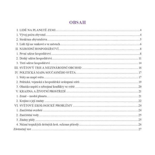 Zeměpis 9 - Lidé a hospodářství - pracovní sešit