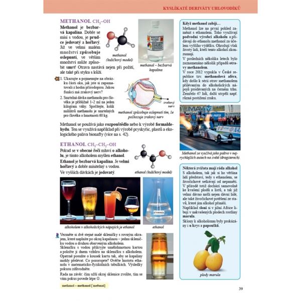 Chemie 9 - Úvod do organické chemie, biochemie a dalších chemických oborů, Čtení s porozuměním - učebnice