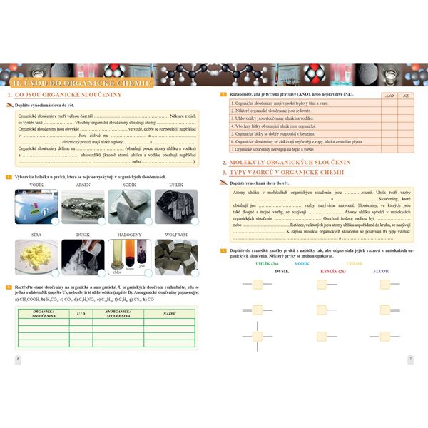 Chemie 9 - Úvod do organické chemie, biochemie a dalších chemických oborů, Čtení s porozuměním - Pracovní sešit