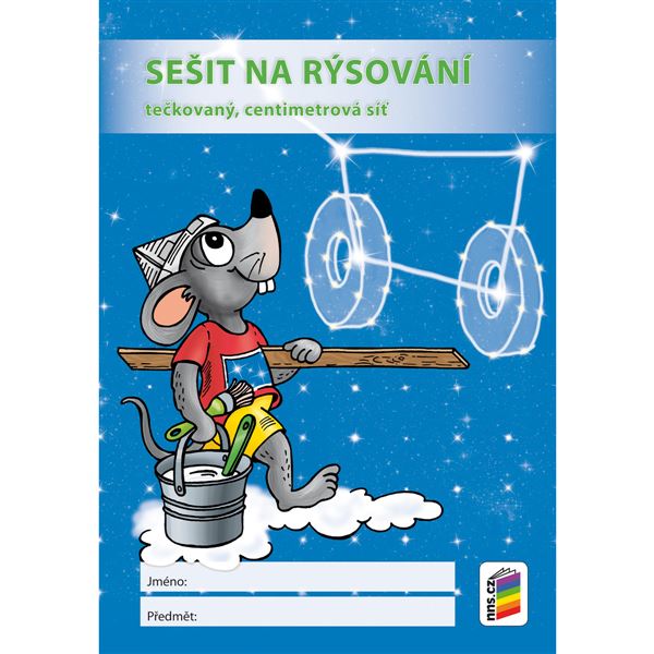 Sešit na rýsování (tečkovaný, centimetrová síť)